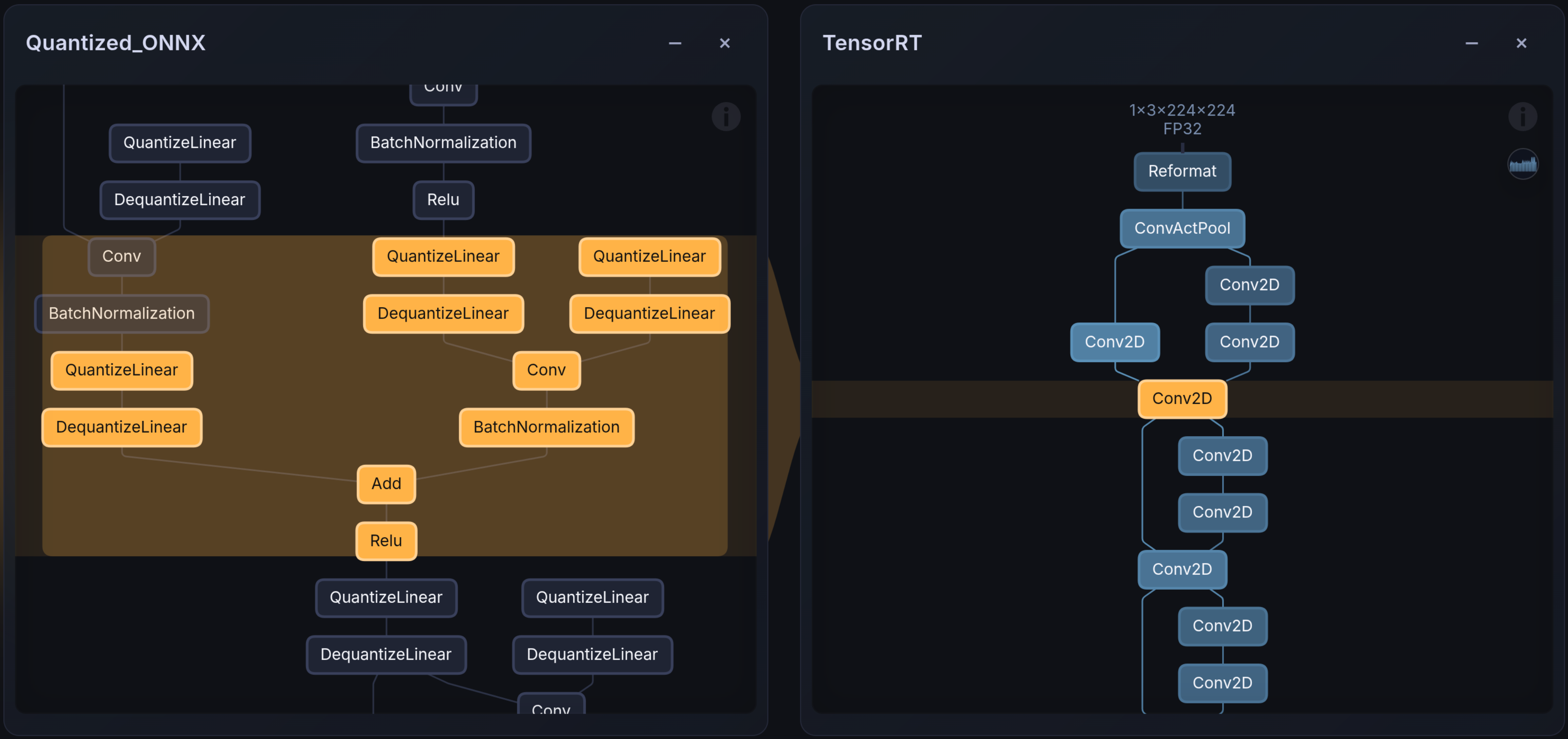 Layer mapping — ONNX to TensorRT
